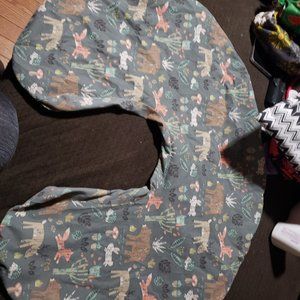 Forest Animal Boppy pillow cover with boppy pillow